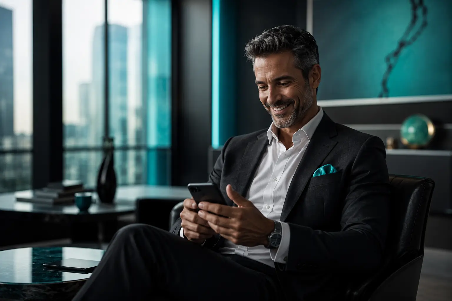 Cliente usando a conta digital Pay